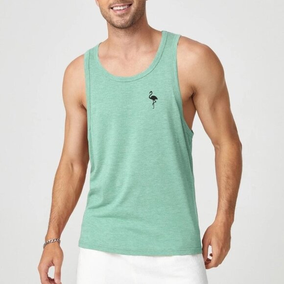 Mint Green Mens Tank Top - Picture 3 of 5